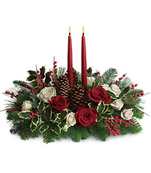 Christmas Wishes Centerpiece from Carl Johnsen Florist in Beaumont, TX